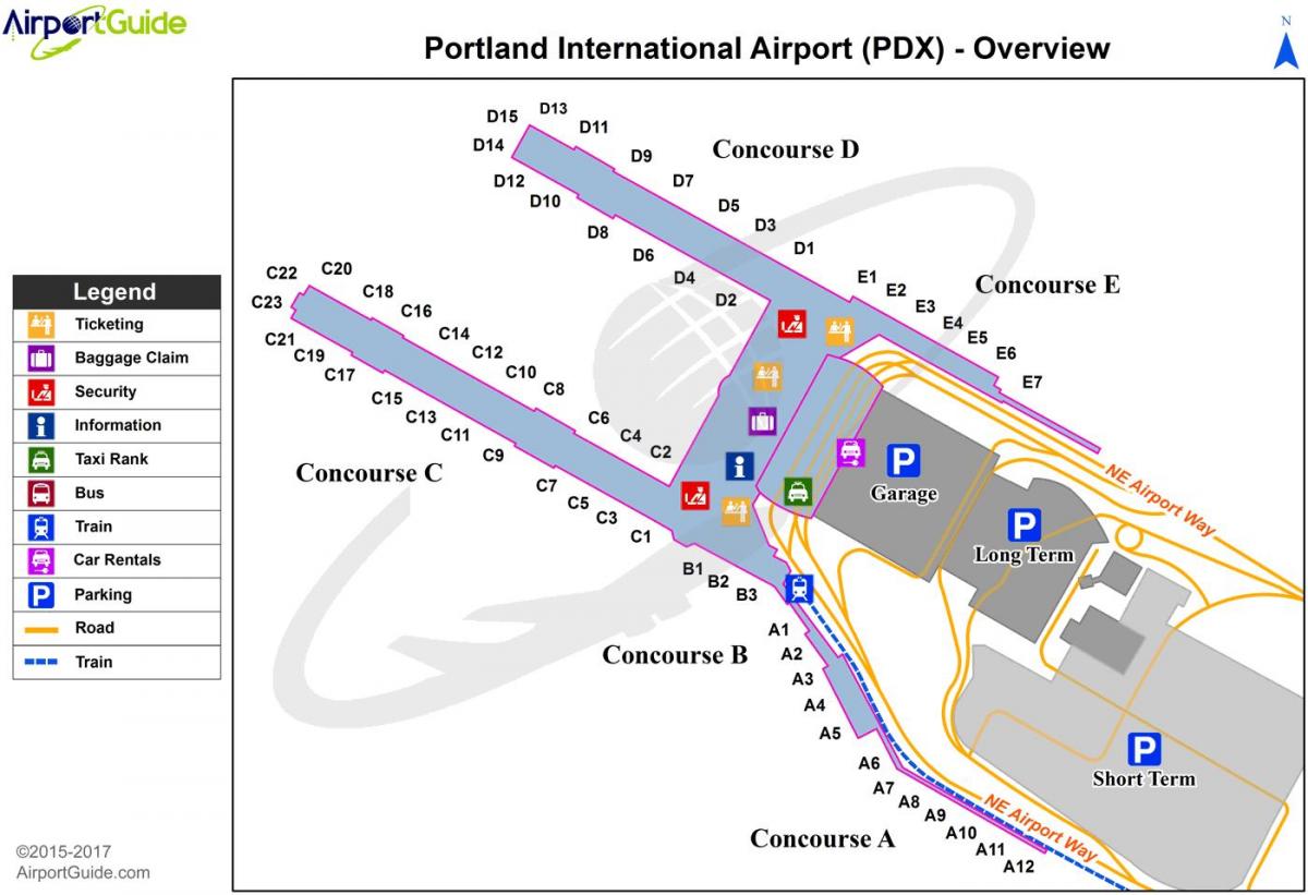 kartes Portland airport
