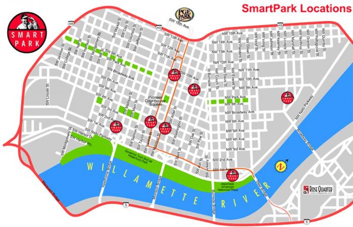 karte Portland smart park