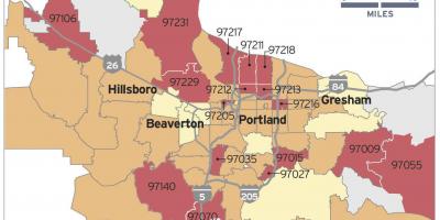 Radona kartes Portland