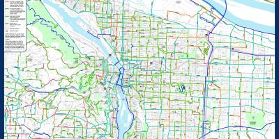 Karte Portland velosipēds